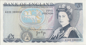 FIVE POUNDS BANKNOTE PAGE REF £5 - 100 - £5 BANKNOTES - Cambridgeshire Coins