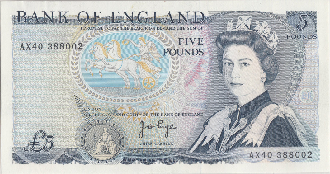FIVE POUNDS BANKNOTE PAGE REF £5 - 100 - £5 BANKNOTES - Cambridgeshire Coins