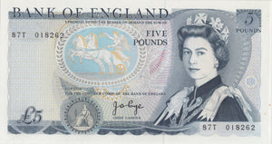 FIVE POUNDS BANKNOTE PAGE REF £5 - 101 - £5 BANKNOTES - Cambridgeshire Coins