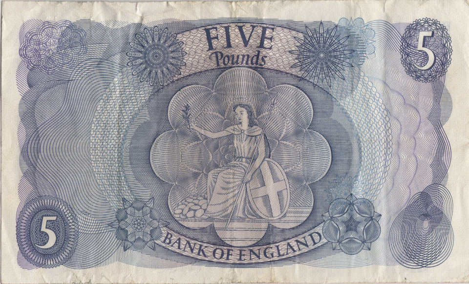 FIVE POUNDS BANKNOTE PAGE REF £5 - 110 - £5 BANKNOTES - Cambridgeshire Coins