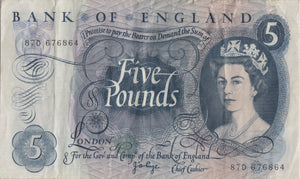 FIVE POUNDS BANKNOTE PAGE REF £5 - 110 - £5 BANKNOTES - Cambridgeshire Coins