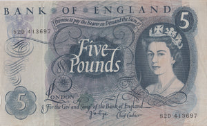FIVE POUNDS BANKNOTE PAGE REF £5 - 117 - £5 BANKNOTES - Cambridgeshire Coins