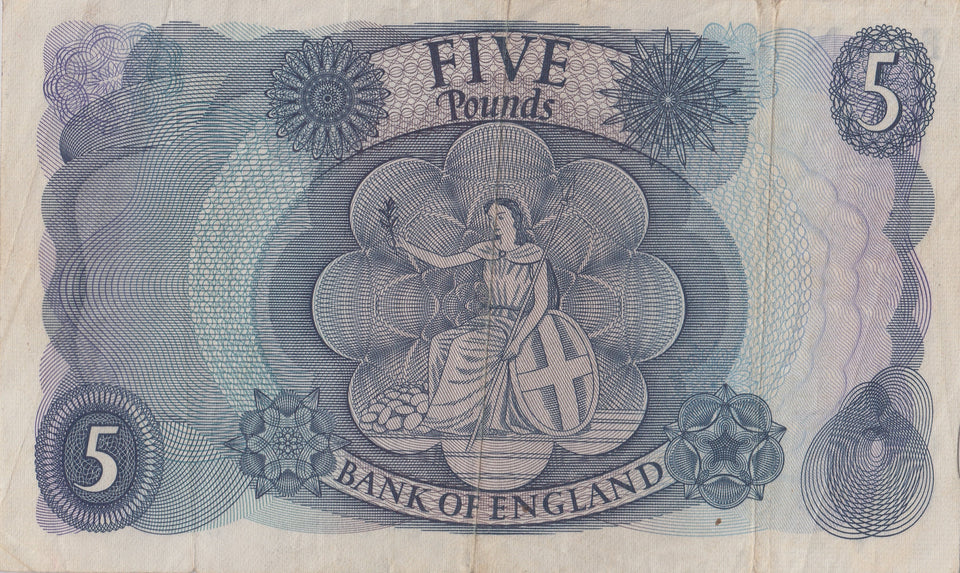 FIVE POUNDS BANKNOTE PAGE REF £5 - 117 - £5 BANKNOTES - Cambridgeshire Coins