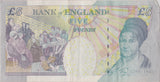 FIVE POUNDS BANKNOTE SALMON REF £5 - 121 - £5 BANKNOTES - Cambridgeshire Coins