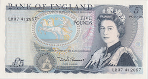 FIVE POUNDS BANKNOTE SOMERSET REF £5 - 99 - £5 BANKNOTES - Cambridgeshire Coins
