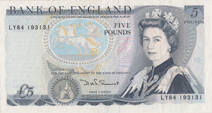 FIVE POUNDS BANKNOTE SOMMERSET REF £5 - 11 - £5 BANKNOTES - Cambridgeshire Coins