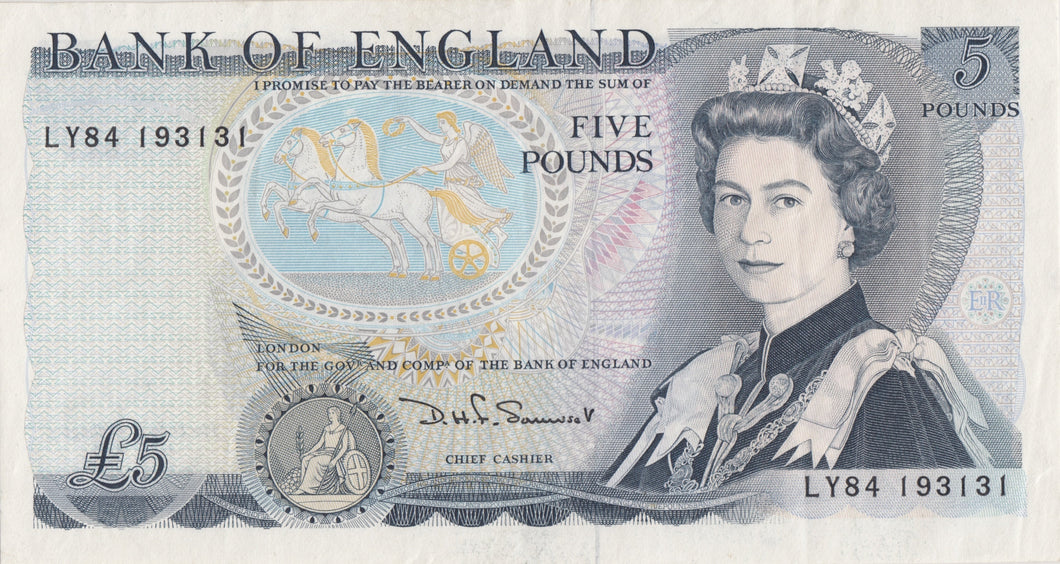 FIVE POUNDS BANKNOTE SOMMERSET REF £5 - 11 - £5 BANKNOTES - Cambridgeshire Coins