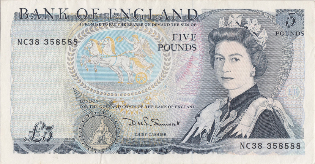 FIVE POUNDS BANKNOTE SOMMERSET REF £5 - 14 - £5 BANKNOTES - Cambridgeshire Coins