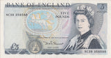 FIVE POUNDS BANKNOTE SOMMERSET REF £5 - 14 - £5 BANKNOTES - Cambridgeshire Coins