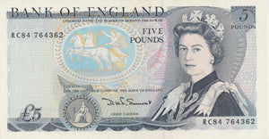FIVE POUNDS BANKNOTE SOMMERSET REF £5 - 15 - £5 BANKNOTES - Cambridgeshire Coins