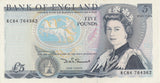 FIVE POUNDS BANKNOTE SOMMERSET REF £5 - 15 - £5 BANKNOTES - Cambridgeshire Coins