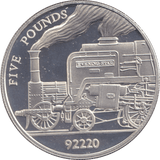FIVE POUNDS SILVER PROOF 2004 JERSEY TRAIN COINS EVENING STAR - Silver Proof - Cambridgeshire Coins