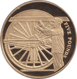 FIVE POUNDS SILVER PROOF 2006 ALDERNEY TRAIN COINS - Silver Proof - Cambridgeshire Coins