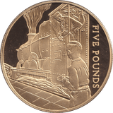 FIVE POUNDS SILVER PROOF 2006 GUERNSEY TRAIN COINS 5004 - Silver Proof - Cambridgeshire Coins