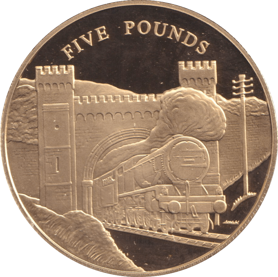 FIVE POUNDS SILVER PROOF 2006 JERSEY TRAIN COINS - Silver Proof - Cambridgeshire Coins