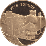 FIVE POUNDS SILVER PROOF 2006 JERSEY TRAIN COINS - Silver Proof - Cambridgeshire Coins