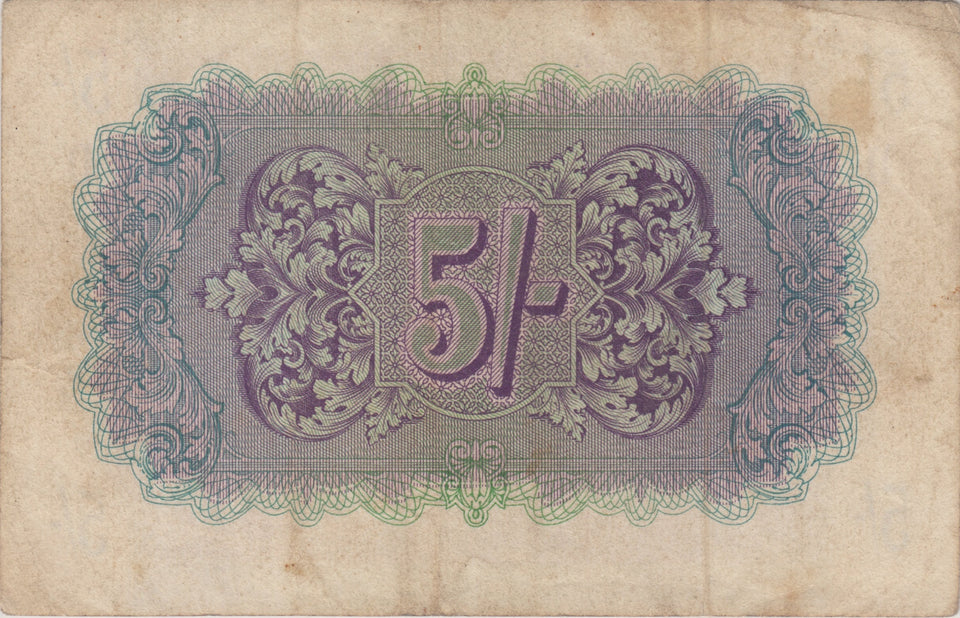 FIVE SHILLINGS BRITISH ARMED FORCES ENGLISH BANKNOTE REF 953 - WORLD BANKNOTES - Cambridgeshire Coins