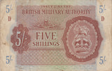 FIVE SHILLINGS BRITISH ARMED FORCES ENGLISH BANKNOTE REF 953 - WORLD BANKNOTES - Cambridgeshire Coins