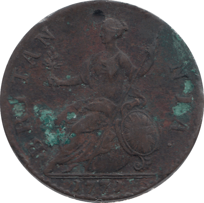 HALF PENNY 1771 (GF) - HALFPENNY - Cambridgeshire Coins