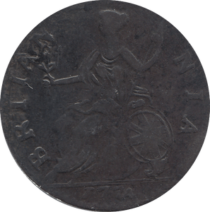 HALF PENNY 1774 (GF) - HALFPENNY - Cambridgeshire Coins