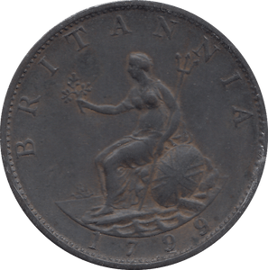 HALF PENNY 1799 (AUNC) - HALFPENNY - Cambridgeshire Coins