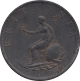 HALF PENNY 1799 (AUNC) - HALFPENNY - Cambridgeshire Coins