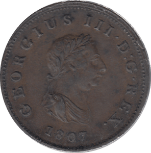 HALF PENNY 1807 (AUNC) - HALFPENNY - Cambridgeshire Coins