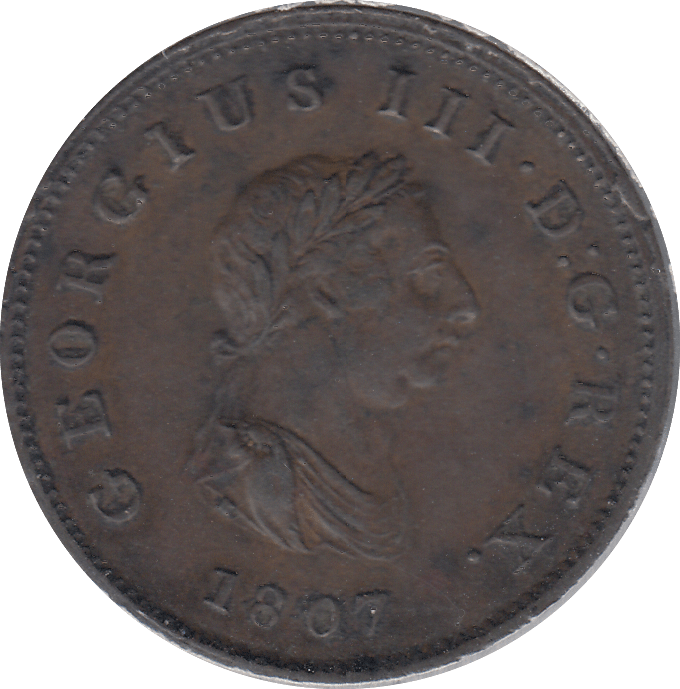 HALF PENNY 1807 (AUNC) - HALFPENNY - Cambridgeshire Coins