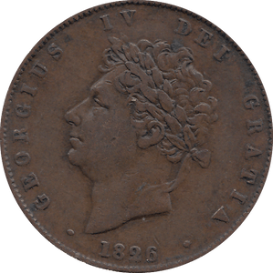 HALF PENNY 1826 (GVF) - HALFPENNY - Cambridgeshire Coins