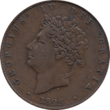 HALF PENNY 1826 (GVF) - HALFPENNY - Cambridgeshire Coins