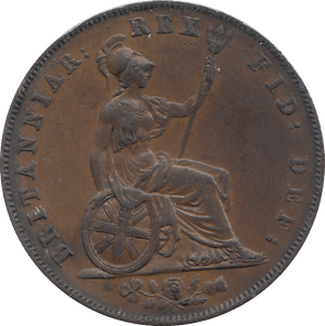 HALF PENNY 1827 (EF) - HALFPENNY - Cambridgeshire Coins