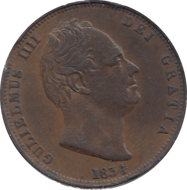HALF PENNY 1834 (GVF) - HALFPENNY - Cambridgeshire Coins