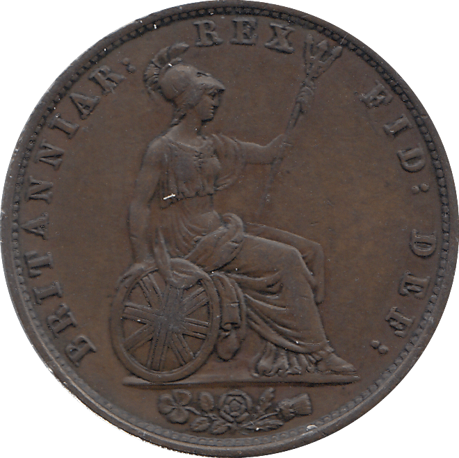 HALF PENNY 1837 (GVF) - HALFPENNY - Cambridgeshire Coins