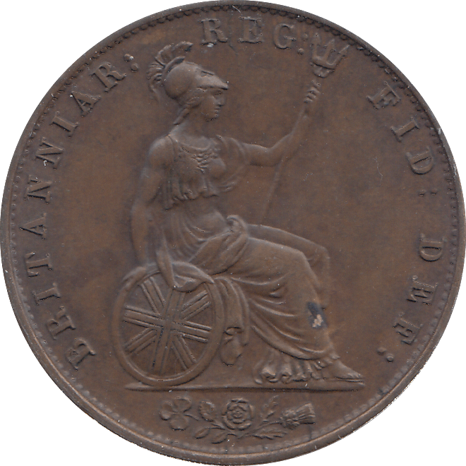 HALF PENNY 1838 (AUNC) - HALFPENNY - Cambridgeshire Coins