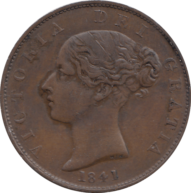 HALF PENNY 1841 (GVF) - HALFPENNY - Cambridgeshire Coins
