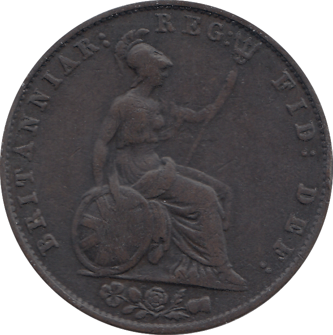 HALF PENNY 1843 (VF) - HALFPENNY - Cambridgeshire Coins