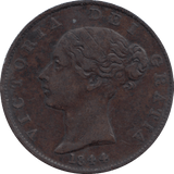 HALF PENNY 1844 (VF) - HALFPENNY - Cambridgeshire Coins