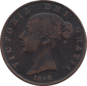 HALF PENNY 1848 (GF) - HALFPENNY - Cambridgeshire Coins