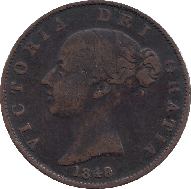 HALF PENNY 1848 (GF) - HALFPENNY - Cambridgeshire Coins
