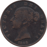 HALF PENNY 1848 (GF) - HALFPENNY - Cambridgeshire Coins