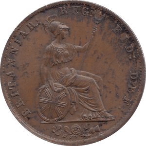 HALF PENNY 1855 (UNC) - H - Cambridgeshire Coins