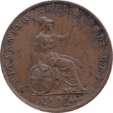 HALF PENNY 1855 (UNC) - H - Cambridgeshire Coins