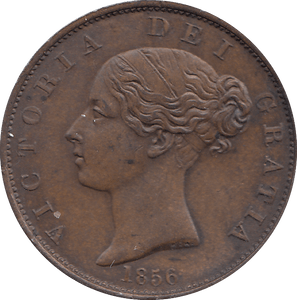 HALF PENNY 1856 (AUNC) - HALFPENNY - Cambridgeshire Coins
