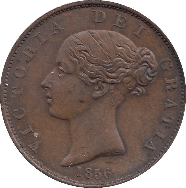 HALF PENNY 1856 (AUNC) - HALFPENNY - Cambridgeshire Coins