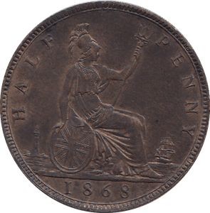 HALF PENNY 1868 - HALFPENNY - Cambridgeshire Coins
