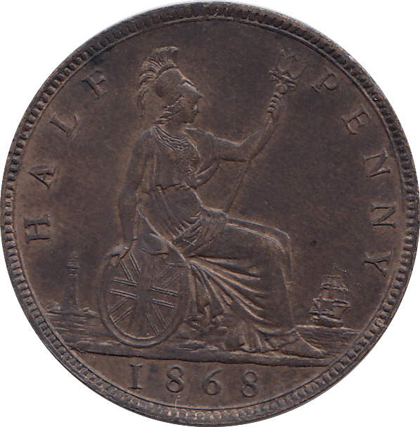 HALF PENNY 1868 - HALFPENNY - Cambridgeshire Coins