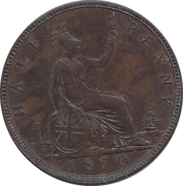 HALF PENNY 1870 - HALFPENNY - Cambridgeshire Coins