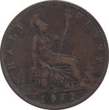 HALF PENNY 1872 - HALFPENNY - Cambridgeshire Coins