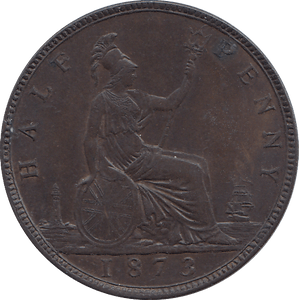 HALF PENNY 1873 - HALFPENNY - Cambridgeshire Coins