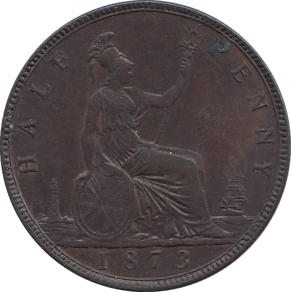 HALF PENNY 1873 - HALFPENNY - Cambridgeshire Coins